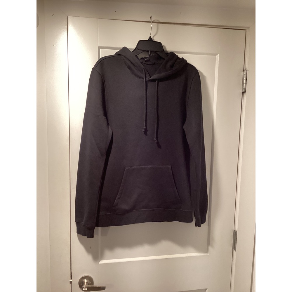 SKIMS Fleece Hoodie Washed Onyx Dark Grey Pullover XS NWT